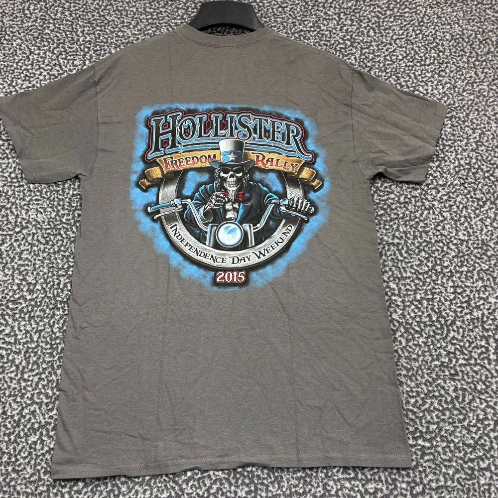 Hollister Independence Rally Shirt Men Medium Gildan Short Sleeve Crew Neck M